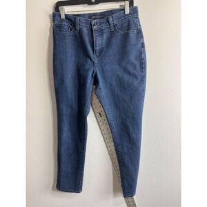 Levis 711 Skinny Jeans Womens 30 Dark Indigo Blue Mid Rise Stretch Denim